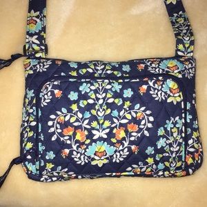 Vera Bradley Bag (DARK BLUE FLOWER PRINT)